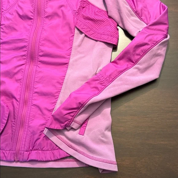 LULULEMON Vintage Purple Pink Zip Up Fleece Jacket 6/S - Picture 3 of 6